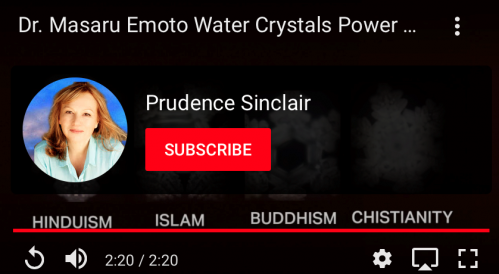 Dr Masaru Emoto video