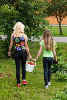 mother-and-daughter-walk-home