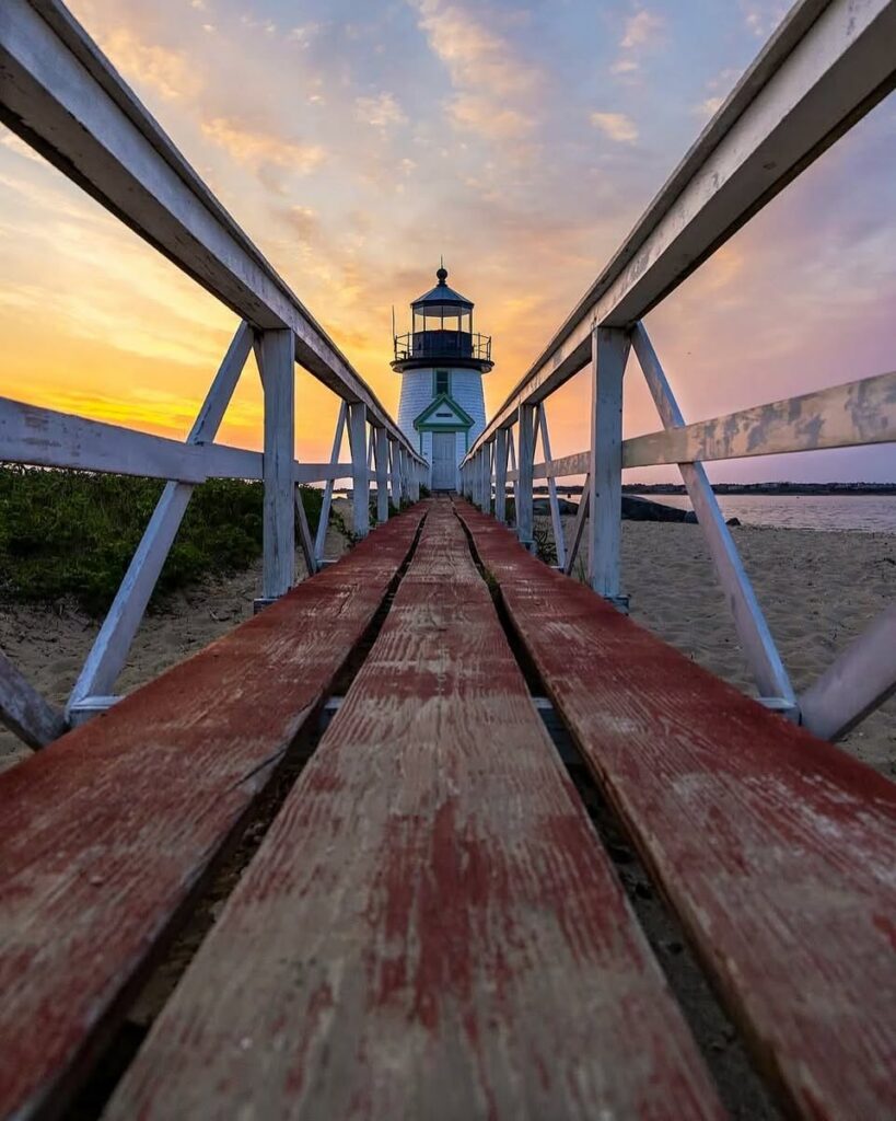 bridge to a lighthouse