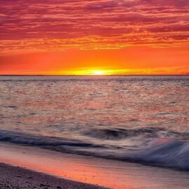 sunset at the beach