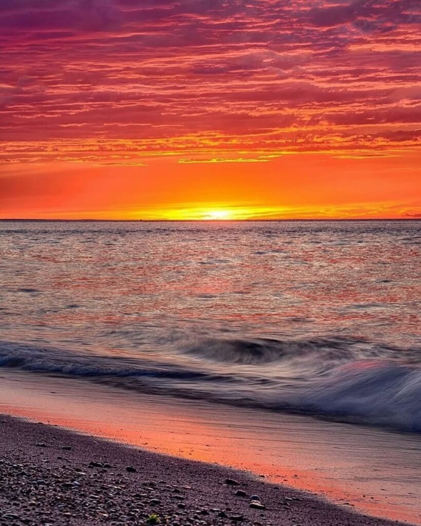 sunset at the beach